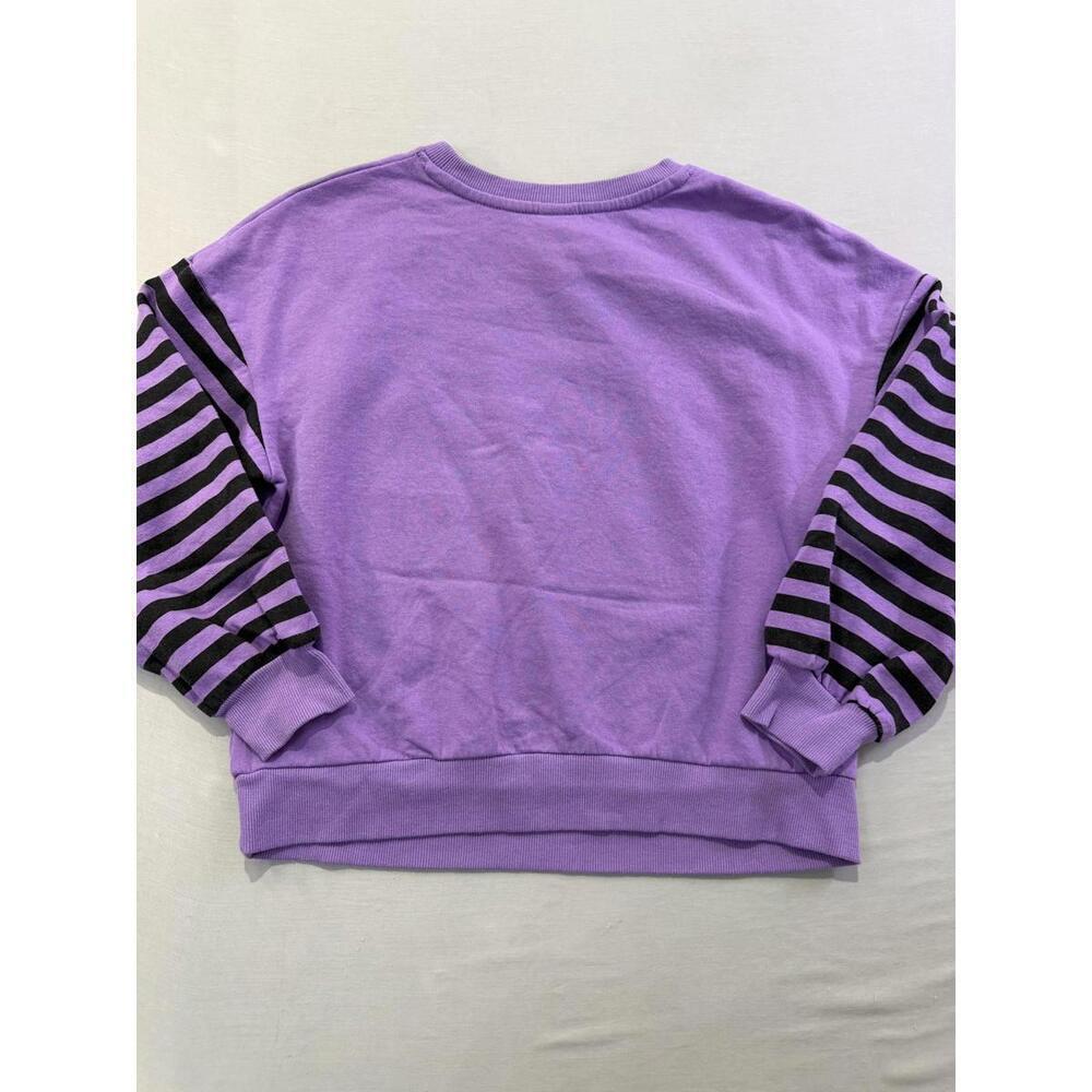 Nightmare Before Christmas Sweatshirt Kids 10-12 Purple Jack Sally Zero Disney - Picture 6 of 10